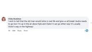 A comment by a fan (Image via Facebook/ @Pam Hamm Masters)